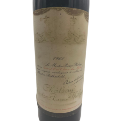 red by wine chateau mouton rothschild 1961 (ms)