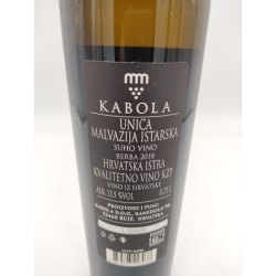 buy wine kabola unica reserve malvazia 2018
