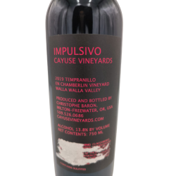 Acheter du vin cayuse impulsivo tempranillo 2019
