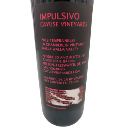 Acheter du vin cayuse impulsivo 2018
