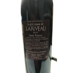 buy wine canon fronsac chateau lariveau le petit canon 2016