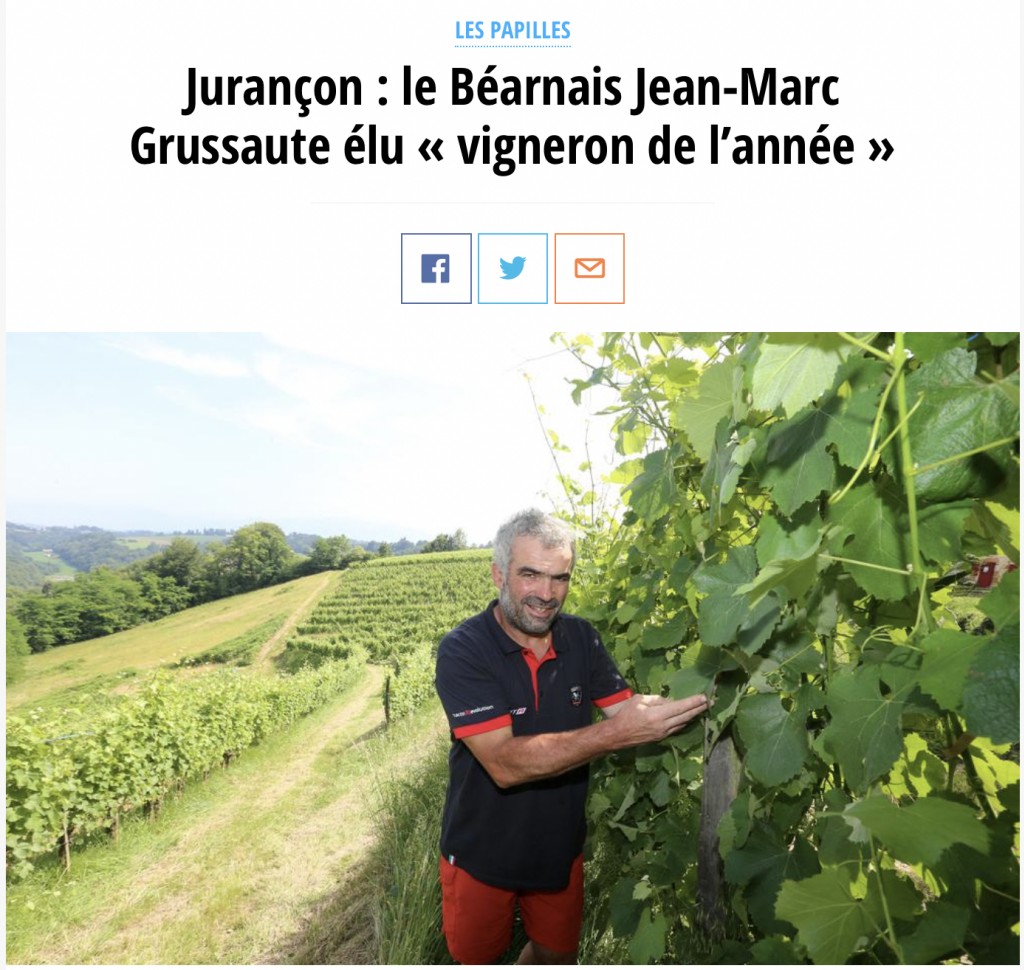 Jean-Marc Grussaute meilleur vigneron 2023